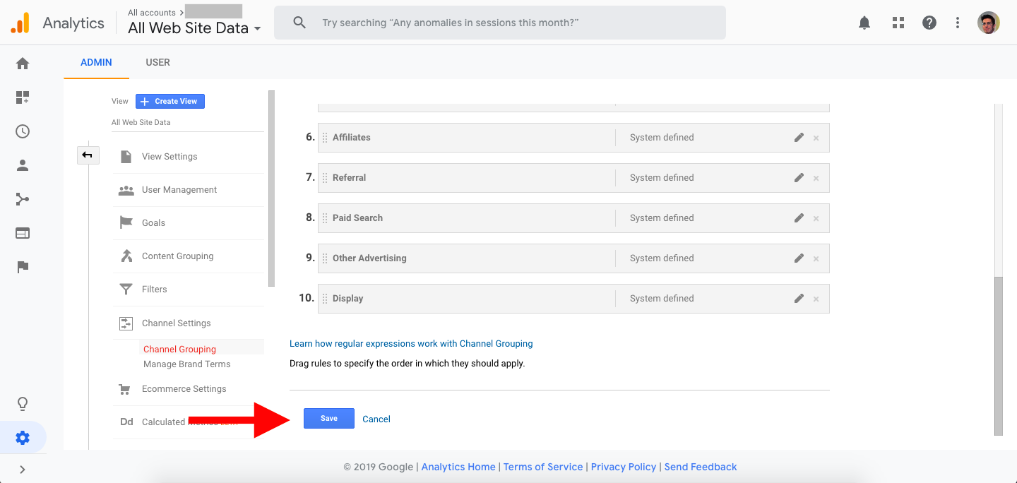 Step 6 - Scroll down and click ‘Save’.