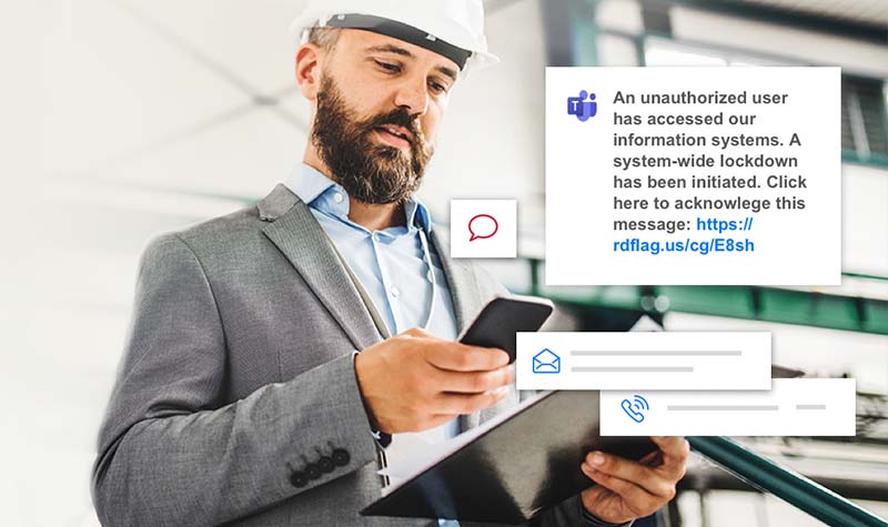 safety messages for employees mass notification system
