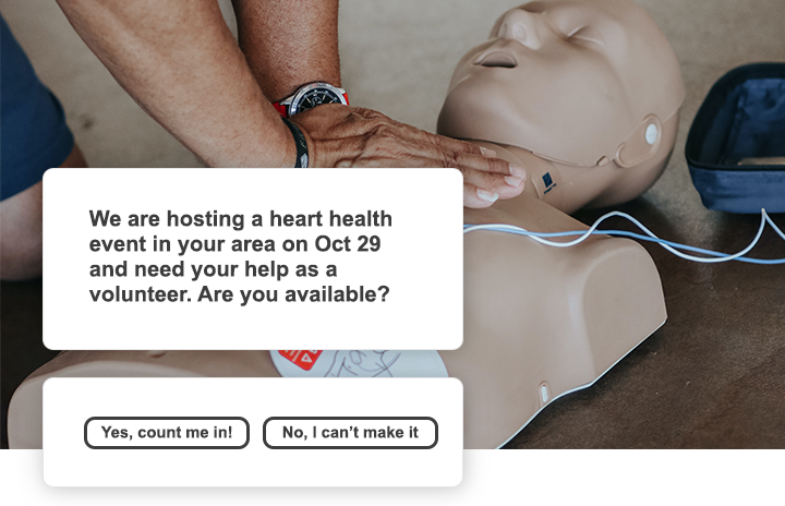 Nonprofit Volunteer Mass Text Example