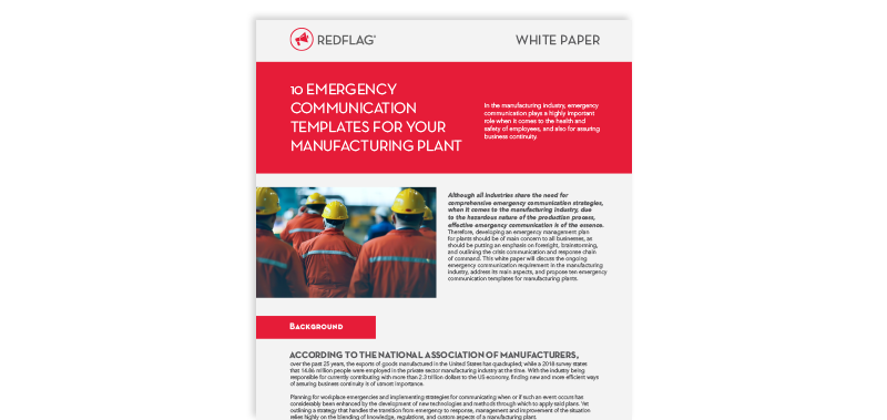 Emergency responders with text